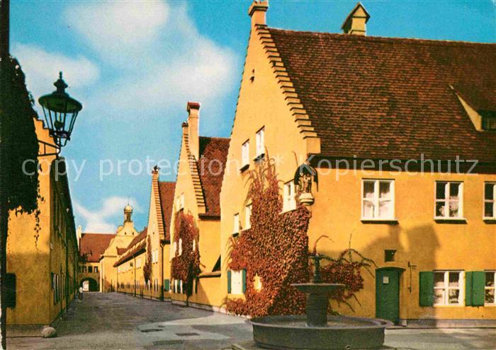 Augsburg Fuggerei Brunnen