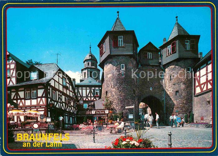 Braunfels Marktplatz Fachwerkhaeuser Tor