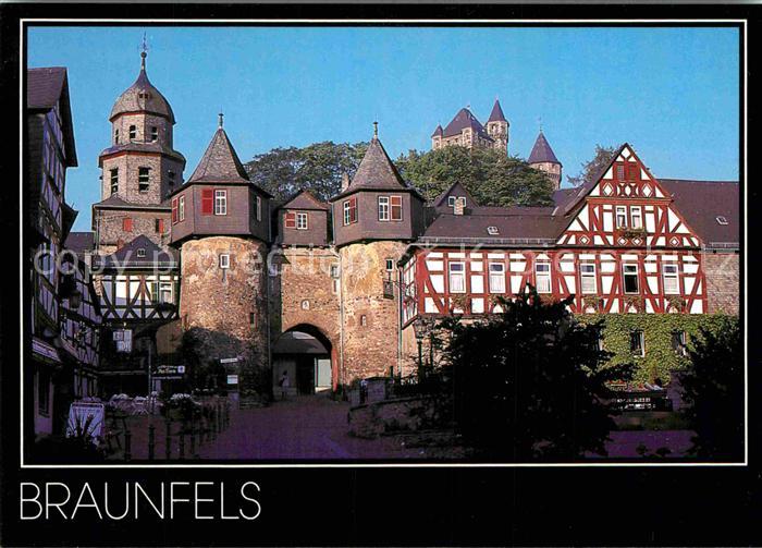 Braunfels Altstadt Marktplatz Fachwerkhaeuser Tor Schloss