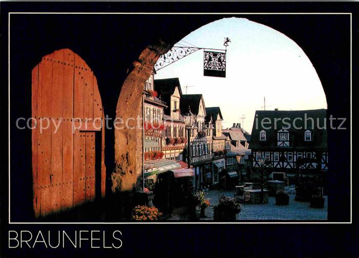 Braunfels Marktplatz Altstadt Torbogen Fachwerkhaus