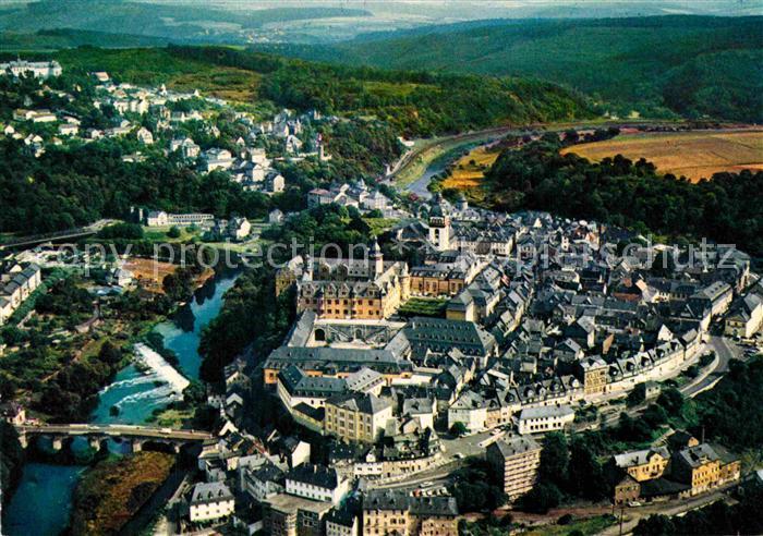 Weilburg Schlossbezirk und Altstadt Fliegeraufnahme