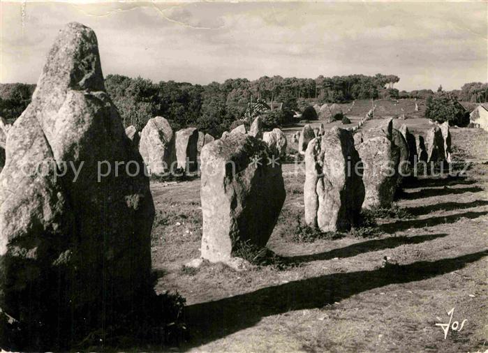 Carnac Morbihan et ses monuments megalithiques Aligenements de Kermario
