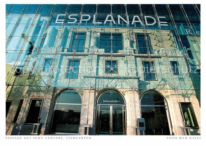 Tiergarten Berlin Fassade des Sony Centers Postkarte aus Harenberg Kalender