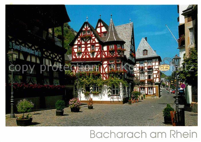 Bacharach Rhein Altes Haus Fachwerkhaus Serie Romantischer Mittelrhein