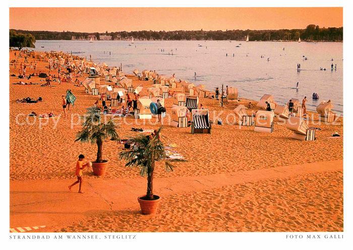 Steglitz Strandbad am Wannsee Postkarte aus Harenberg Kalender