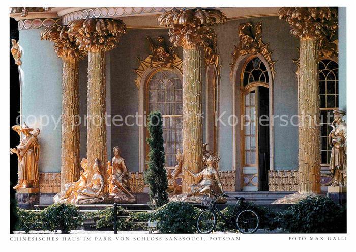 Potsdam Chinesisches Haus im Park von Schloss Sanssouci Postkarte aus Harenberg
