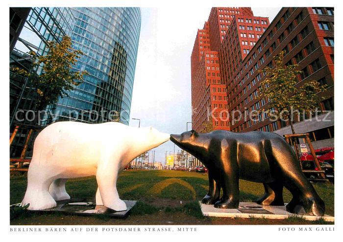 BERLIN CITY Berliner Baeren auf der Potsdamer Strasse Postkarte aus Harenberg K
