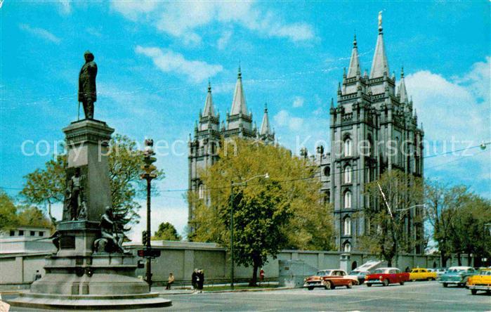 Salt Lake City Pioneer Monument Mormon Temple