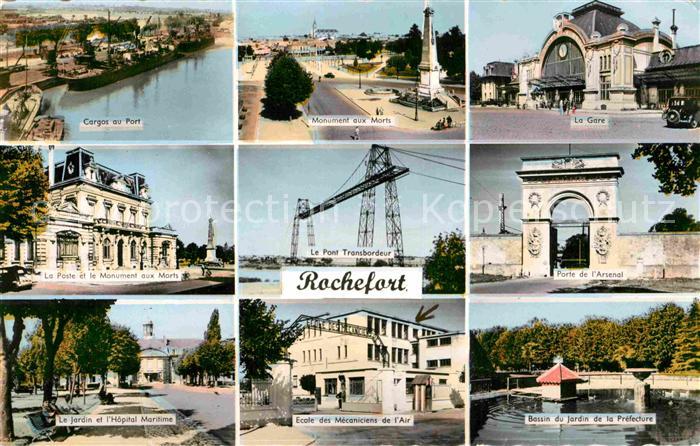 Rochefort Charente-Maritime Porte de Arsenal Pont ransbordeur Monum