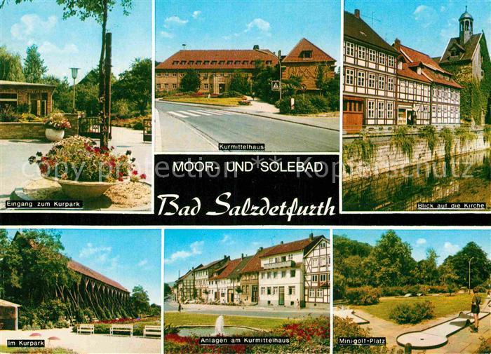 Bad Salzdetfurth Kirche Kurpark Minigolf-Platz
