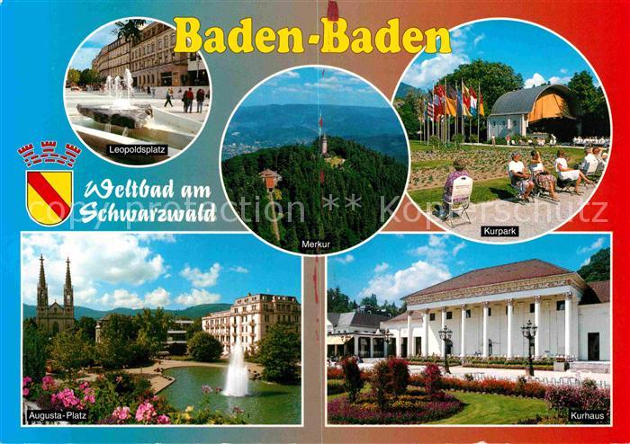 BADEN-BADEN BW Leopoldsplatz Kurhaus Augusta-Platz Merkur