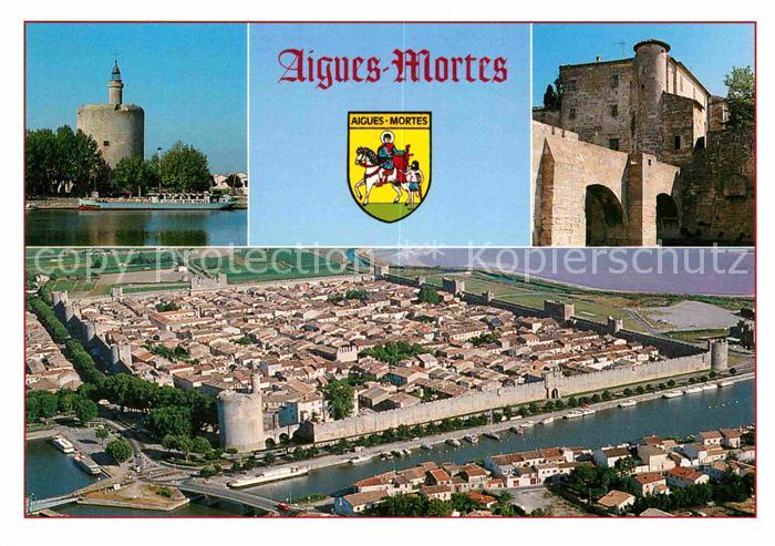 Aigues-Mortes Gard Cite medievale Tour de Constance Douves