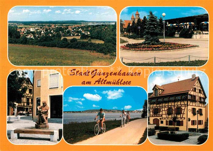 Gunzenhausen Altmuehlsee Stadthalle Hafnermarkt Fahrradweg