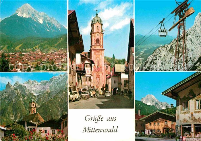 Mittenwald Bayern Luftseilbahn Kirche