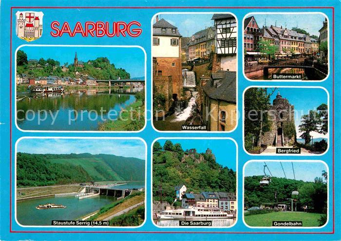 Saarburg Saar Wasserfall Bergfried Gondelbahn