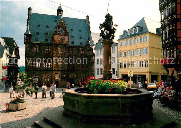 Marburg Lahn Marktbrunnen Rathaus