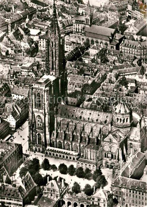 Strasbourg Alsace Cathedrale Fliegeraufnahme
