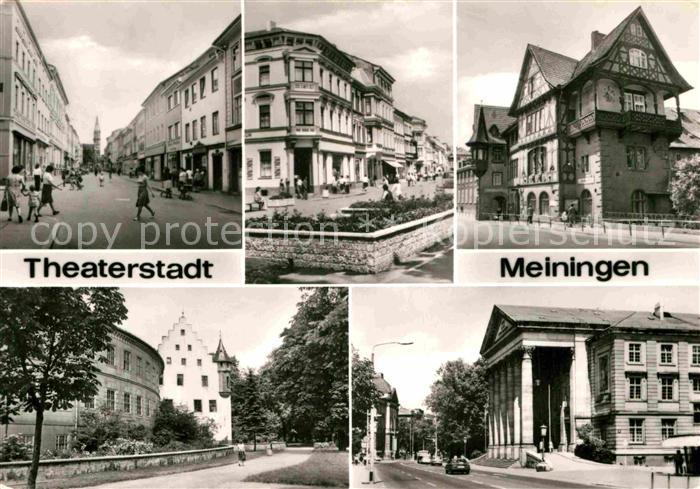 Meiningen Thueringen Georgstrasse Henneberger Haus Schloss Theater