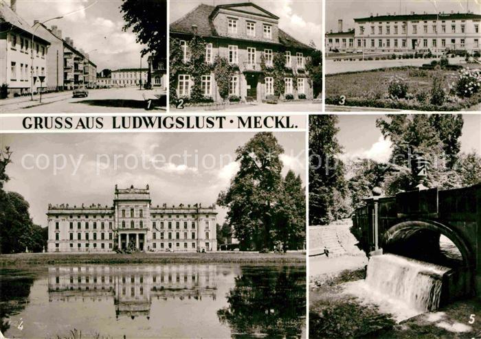 Ludwigslust John-Brinkman-Strasse Rathaus Bahnhof Schloss