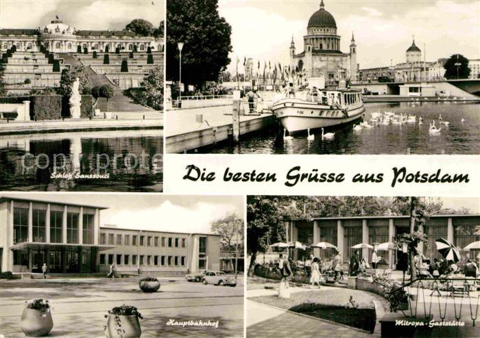 Potsdam Schloss Sansouci Hauptbahnhof Mitropa-Gaststaette