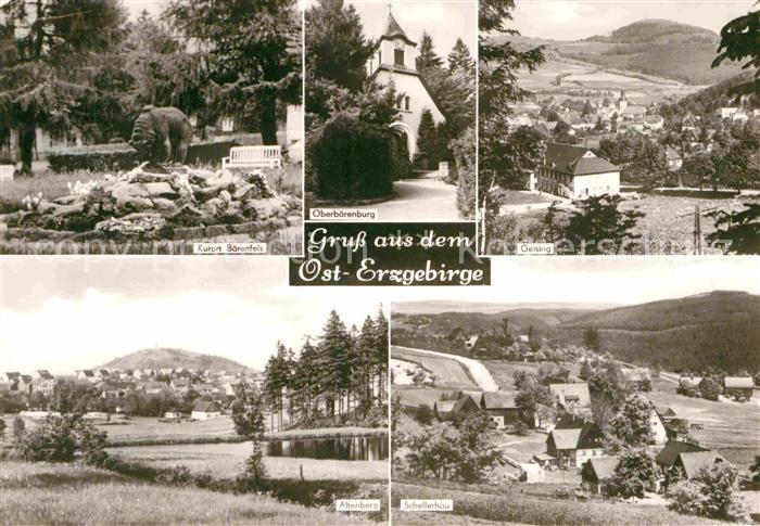 Geising Erzgebirge Baerenfels Altenberg Schllerhau