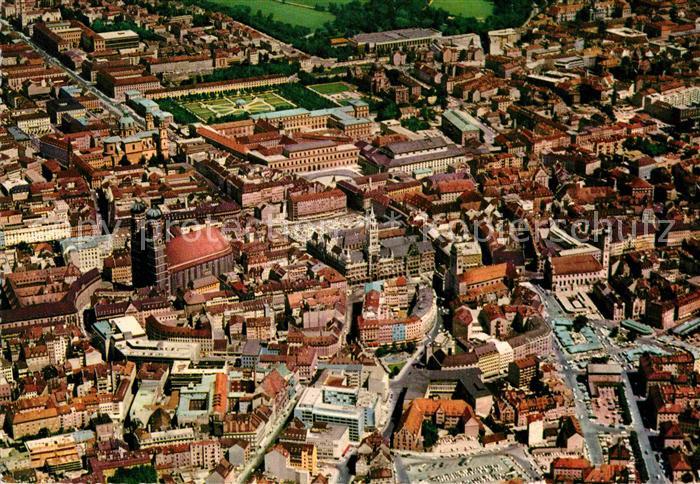 Muenchen Bayern Fliegeraufnahme Zentrum