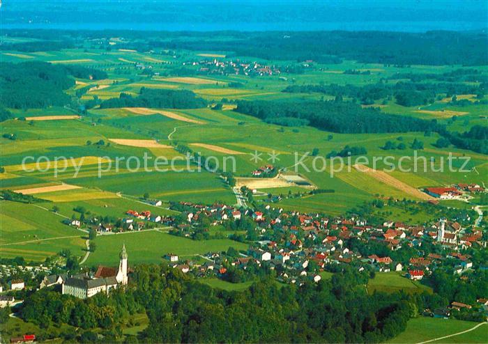 Andechs Fliegeraufnahme Kloster mit Erling Ammersee