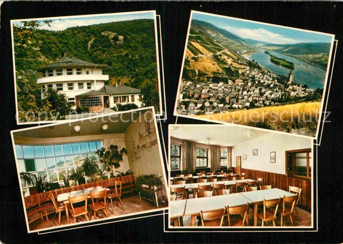 Lorch Rheingau Fliegeraufnahme Rheinpartie Jugendherberge