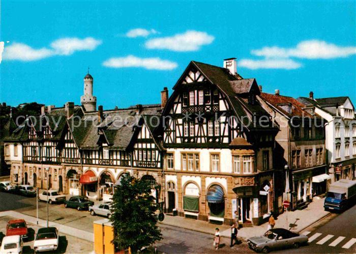 Bad Homburg Marktplatz mit Fachwerkhaeusern