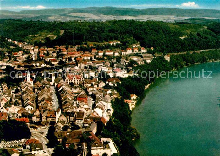 Waldshut-Tiengen Fliegeraufnahme Partie am Rhein