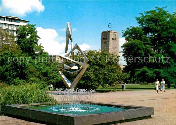 STUTTGART  CITY Obere Anlage Bahnhofsturm