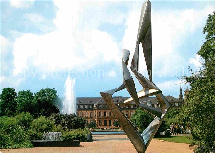 STUTTGART  CITY Neues Schloss Schlossgarten Plastik von Bertoni