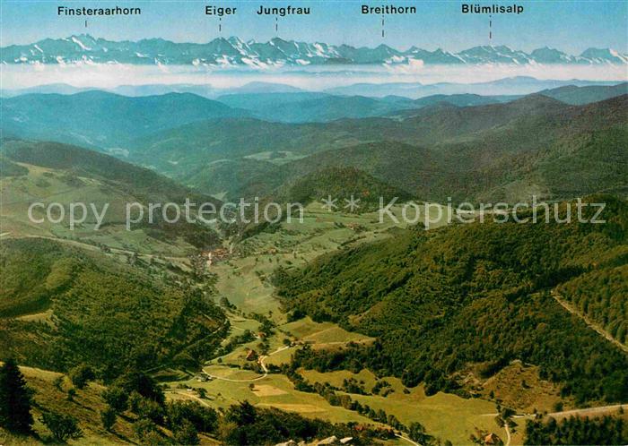 Belchen Baden Fliegeraufnahme mit Alpen Hotel Belchenhaus