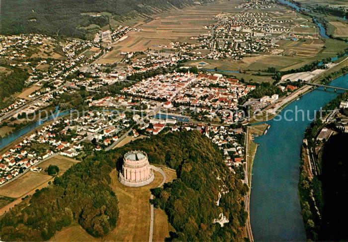 Kelheim Fliegeraufnahme Befreiungshalle