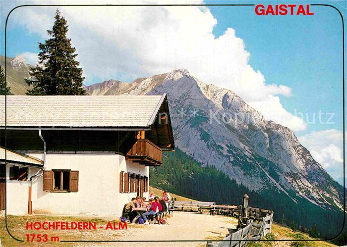 Leutasch Gaistal Hochfedern-Alm mit Hochwanningkopf