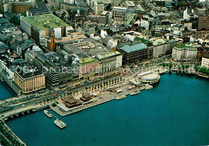 HAMBURG  CITY Fliegeraufnahme Jungfernstieg mit Binnenalster