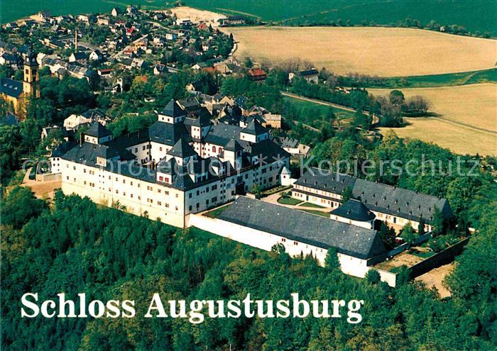 Augustusburg Fliegeraufnahme Schloss