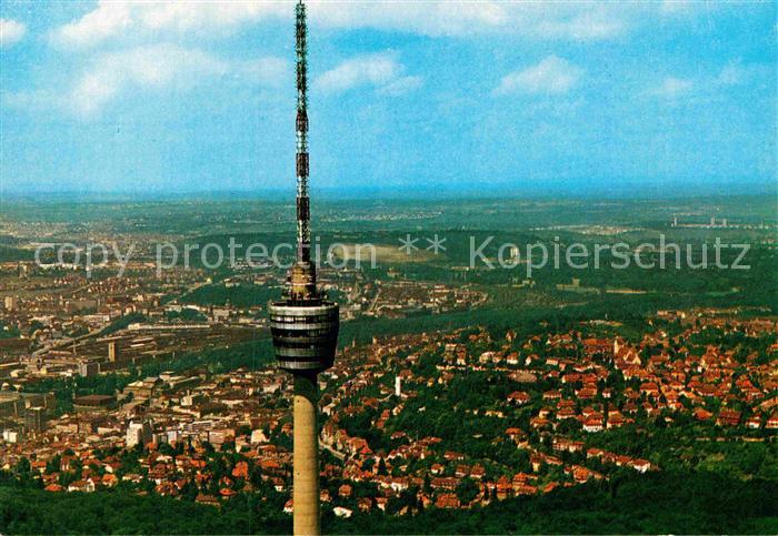 STUTTGART  CITY Fliegeraufnahme Fernsehturm