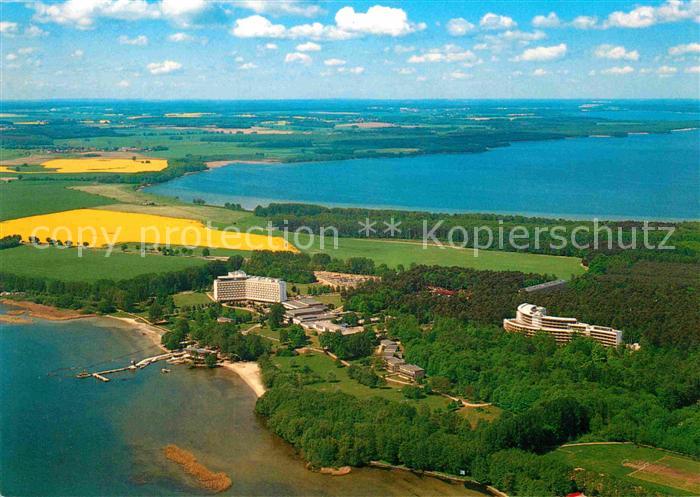 Klink Waren Fliegeraufnahme Mueritz-Hotel mit Koelpinsee
