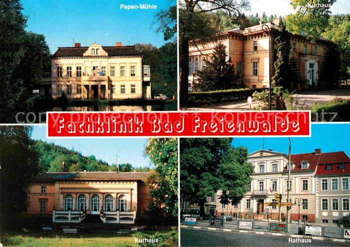 Bad Freienwalde Papen-Muehle Kurhaus Rathaus