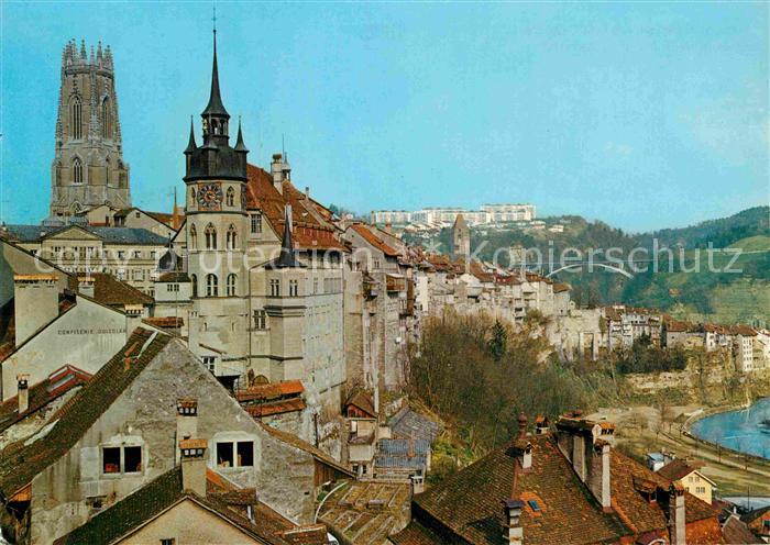 Fribourg Moselle Rathaus und Kathedrale