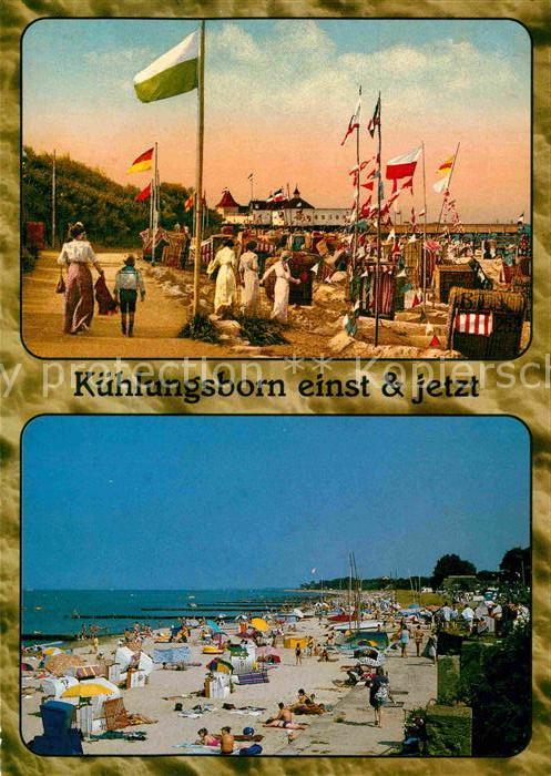 Kuehlungsborn Ostseebad Strandleben einst und jetzt