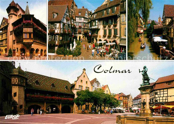 Colmar Haut Rhin Elsass Brunnen Maison Pfister Rue des Marchands Petite Venise