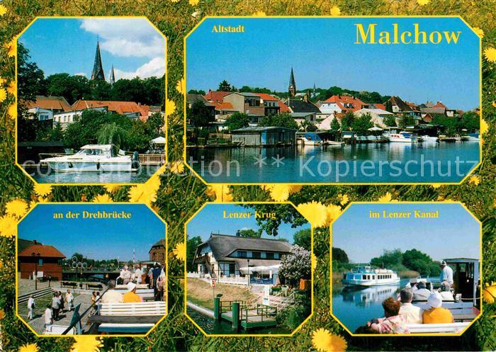 Malchow Drehbruecke Lenzer Krug Kanal