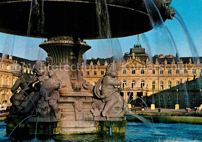 STUTTGART  CITY Schlossplatzbrunnen Neues Schloss