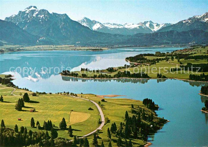 Forggensee Schwangau Fliegeraufnahme