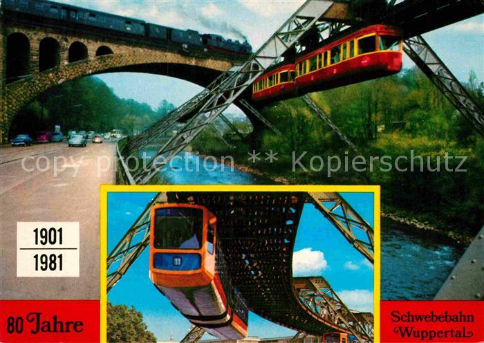 WUPPERTAL NRW 80 Jahre Schwebebahn