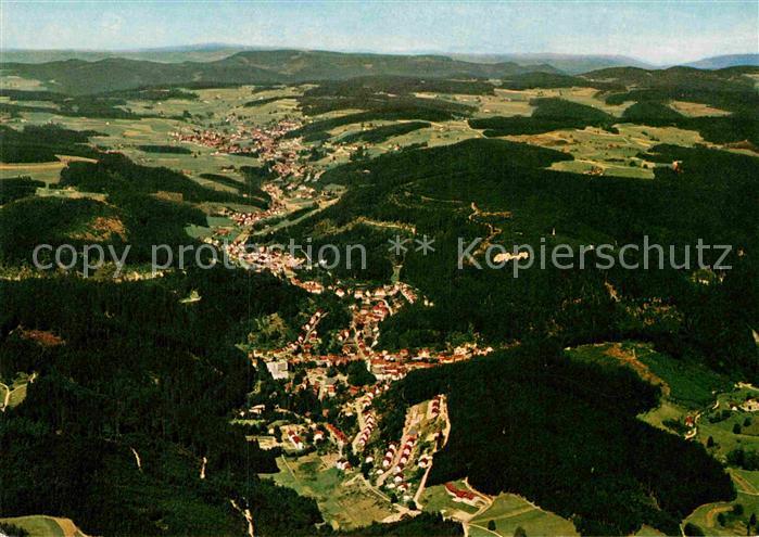 Triberg Schwarzwald Fliegeraufnahme