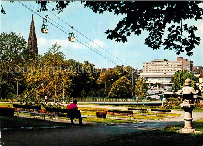 Freiburg Breisgau Stadtpark Schlossberg Seilbahn Karlsbau