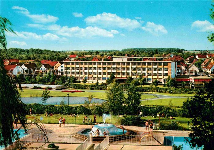 Bad Rappenau Kraichgausanatorium mit Sprudenbrunnen